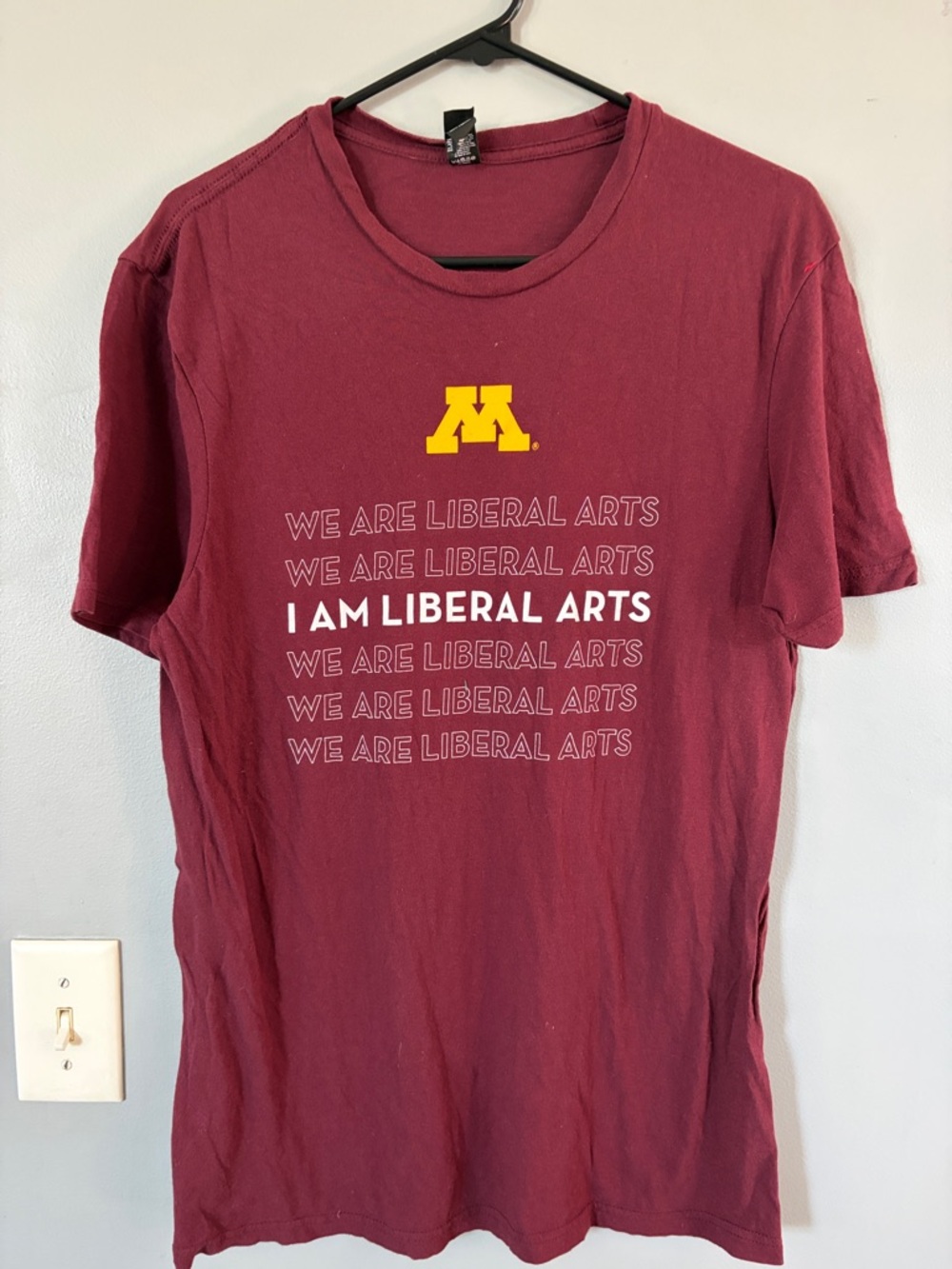 University of Minnesota- U of MN- Maroon "I Am Liberal Arts" Graphic Tee